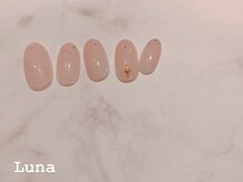 ネイルアンドまつ毛エクステ ルーナ イオン相模原店/定額7500　シンプルネイル