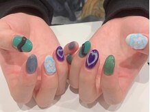 アイスタジオ アンド タブルネイル 梅田店(EYE STUDIO&W NAIL)/ネイルフレンチ お祭りネイル