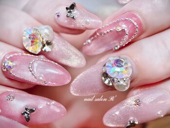 アール(R’)/ちゅるんマグネット×蝶nail