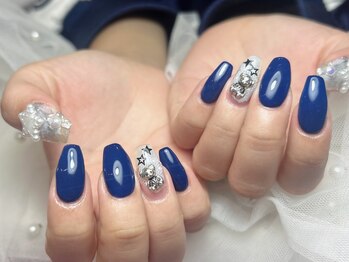 ジョアネイル(JOA Nail)/ネイビー/星/lクマ/秋/ホワイト/