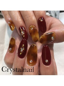 クリスタルネイル ボンベルタ橘店(CRYSTAL NAIL)/べっ甲ネイル