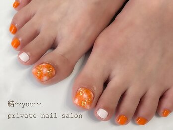 結(yuu)/フット/ネイルデザイン