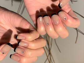 フレンチネイル×ハンド