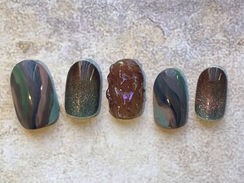 シープラスエー(C+A)/個性派ニュアンスボーダーネイル