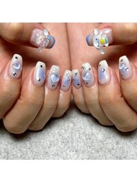 持込みパーツとチークネイル