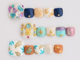 〇夏★新作フットネイルデザイン