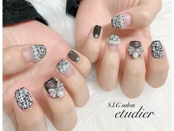 S.I.Gサロン エチュデイエ(etudier)/ブラックツイード☆