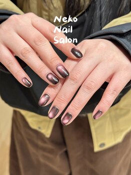 ネコ(Neko)/マグネットネイル 黒ネイル