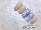 【花柄×ブルーマグネット】