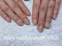 メアリー ネイルアンドアイラッシュ 八木店(mary)/リボン×グラデーション