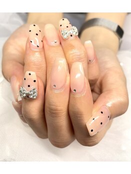 ドット×リボン