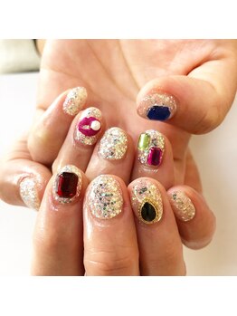 イーズネイル 堺(e's Nail)/ギラギララメ ラメワンカラー