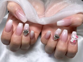 リボン　韓国風　ワンホン　