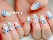 ネイルトップエクル(nail top E CRU)/ぷっくりフラワー