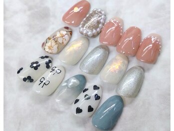 ネイルサロン シェル(Nail Salon SHELL)/成人式コースサンプルチップ