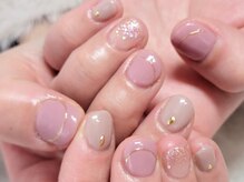 エーケーネイル(AKnail)/シンプル／ピンクグレージュ