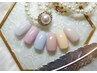 【シンプル美ネイル】(新規)ワンカラー/ラメグラ ＜初回オフ込み＞¥5,000