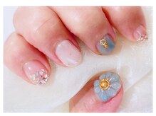 ミアローザ(Mia Rosa)/ぷっくりフラワーネイル