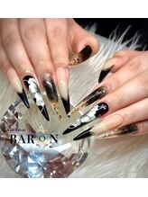 バロン 心斎橋店(BARON)/お花のアートネイル 長さだし