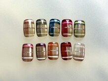 マグネットチェックネイル