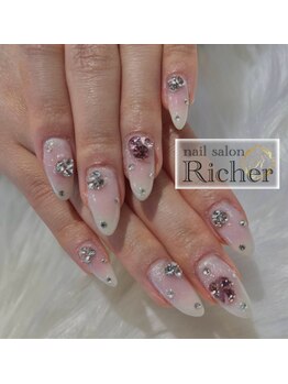 エスフィーネイルサロン リシェル(Esfy nailsalon Richer)/うっすらチークネイル