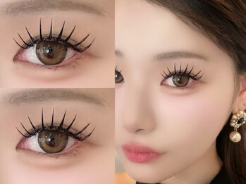 ケーケーエスビューティー(KKS Beauty)の写真/瞼の重みでエクステがかぶってしまうとお悩みの一重・奥二重の方に！Lカールで叶える理想のパッチリeye★