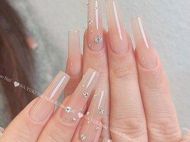 上品シンプル冬ネイル