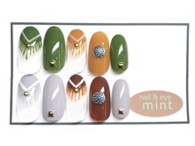 ネイルアンドアイ ミント(nail＆eye mint)/9月キャンペーンネイル☆￥6480