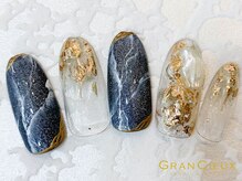 クアトログランシュ 青葉台(QUATRO×GranCieux)/大理石風ニュアンスネイル