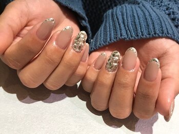 ヘアーアンドネイルマニッシュ(hair＆nail Manish)/ガラスフレンチ