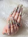 シェル埋込みネイル