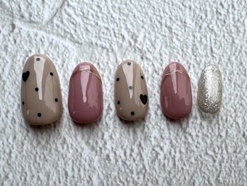 プピル(PUPIL)/ハートドットネイル