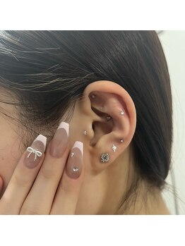 ルアン 船堀店(Luan)の写真/【耳つぼジュエリー×ネイル】贅沢なセットコース♪耳つぼジュエリーであなたのお顔周りの魅力が引き立つ☆