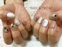 ネイルトリート 茨木駅前店(NAIL TREAT)/ブラウンニュアンス