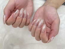 アモ(amo.)/ホワイトミラー/ピンクベージュ