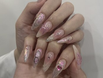 モカ 心斎橋(moca by Lee)/【Aina】ピンクy2kネイル