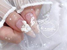 イニシャル等の３Ｄネイルも可能♪事前連絡必須です！