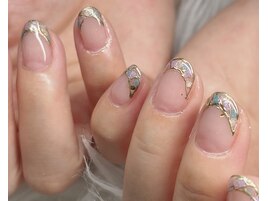 ステンドグラスフレンチネイル