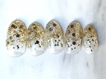 プティリボン 武蔵小金井店(PetitRibbon)/simple ホロラメグラデーション