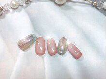 ハッピービューティー(Happy Beauty)/千鳥格子ネイル