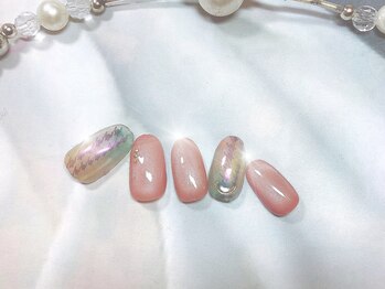 ハッピービューティー(Happy Beauty)/千鳥格子ネイル