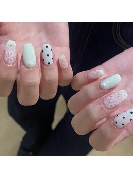 アイネイルトゥー 小倉(ai nail two)/ミントカラーネイル