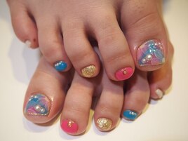 ～フラワーフットネイル～