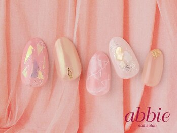 ネイルサロンアビー 北千住店(abbie)/【ニュアンス大理石】¥12342