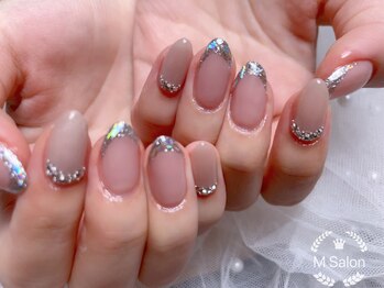 エム ネイルサロン(M)/ガラスフレンチ