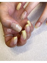 ホロお花とイエローフレンチ