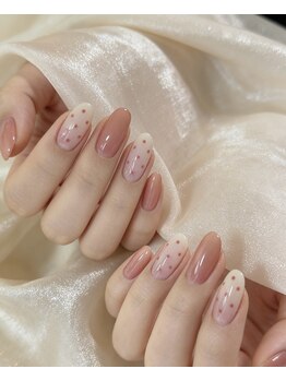 デイシーネイル(Daisy Nail)/ピンク/ドット/シンプル