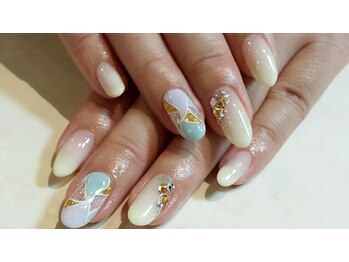 ネイルサロン ビアン(Nail Salon bian)/ワンカラー＋アート