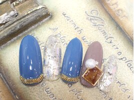 ブルー#ホイル#べっこう