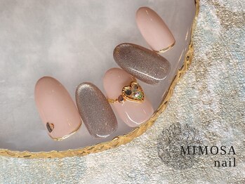 ミモザネイル(MIMOSA Nail)/ハート×マグネット